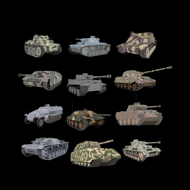 Multiple German WW2 Tanks by NorseTech