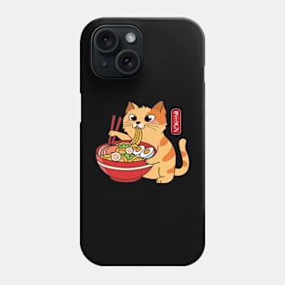 Ramen Cat Kawaii Neko Japanese Noodles Phone Case