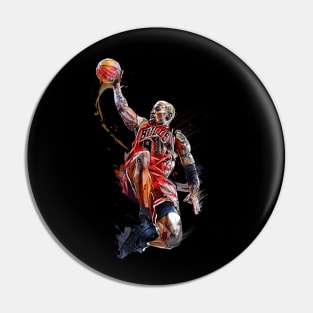 Rodman The Last Dance Pin