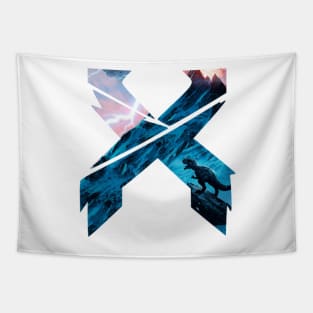 X Edm logo Tapestry