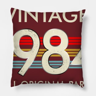 Vintage 1984 All Original Parts Pillow