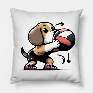 Medball Mastery: Beagle's CrossFit Challenge Pillow