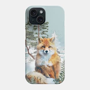 Forest Red Fox Watercolor Phone Case