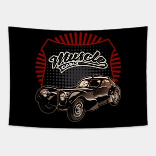 Bugatti 57 SC Atlantic 1938 car muscle Tapestry