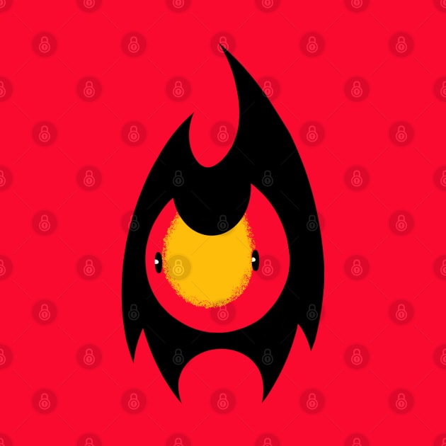 Cute little flame guy by Gerty