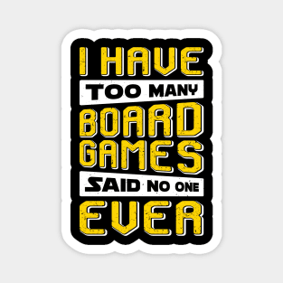 Funny Board Game Gaming Player Gift Magnet