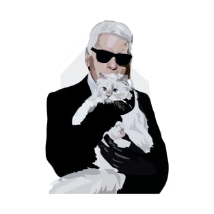 Karl with Cat T-Shirt