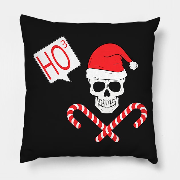 Christmas Skull Santa Pillow by CMDesign