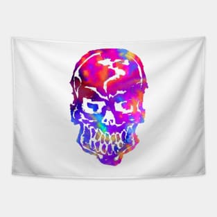 Rainbow Hippie Skull Tapestry