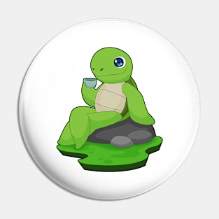 Turtle Coffee Cup Pin