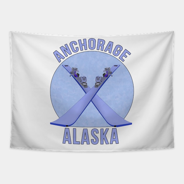 Anchorage, Alaska Tapestry by DiegoCarvalho