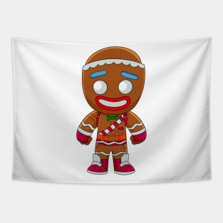 Gingerbread man, funny gingerbread man, Christmas baby Tapestry