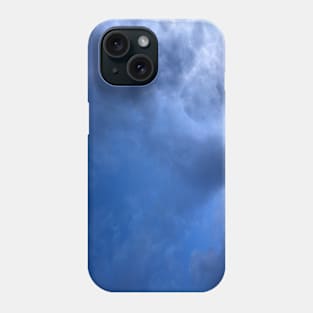 Dark Blue Grainy Clouds - Cloudy Day Phone Case