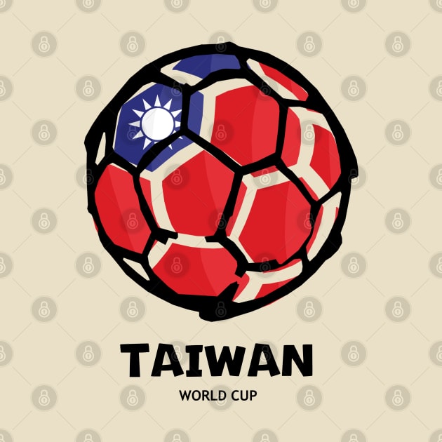 Football Country Flag Taiwan Republic of China by KewaleeTee