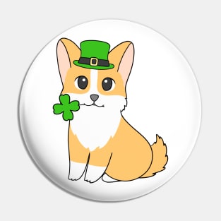 St Patrick Corgi Pin