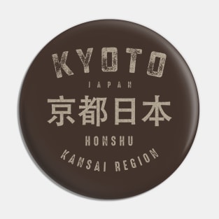 Retro Kyoto City Japan Pin