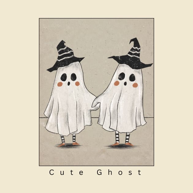 Boo-tiful Haunts: Halloween Cute Ghost by neverland-gifts