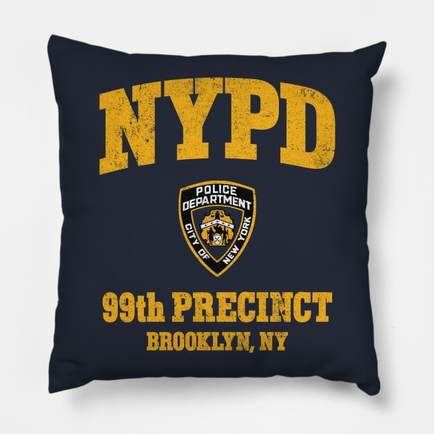 99th Precinct - Brooklyn NY Pillow by huckblade