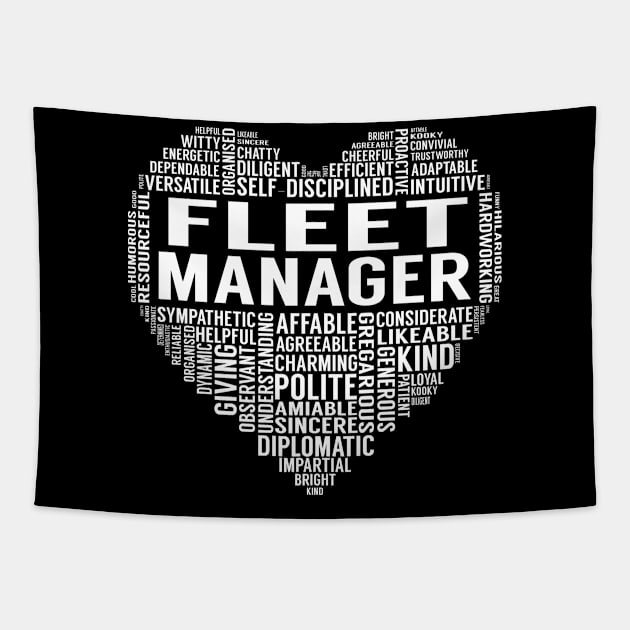 Fleet Manager Heart Tapestry by LotusTee