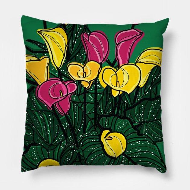 Calla Lilies Pillow by CindyS