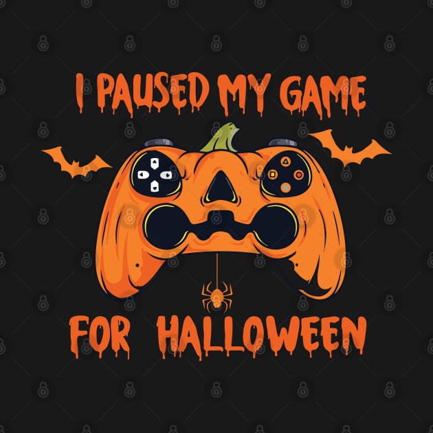 I Pause My Game For Halloween Skeleton Zombie Gaming Controllers Mummy by JustBeH