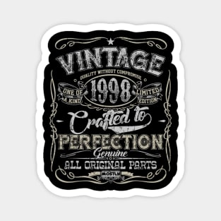 Classic 22nd birthday gift for men women Vintage 1998 Magnet