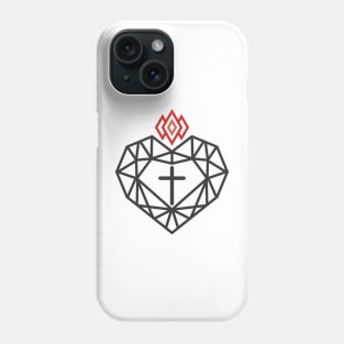 The heart of Christ and the flame of the Spirit Phone Case