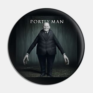 Portly Man Pin