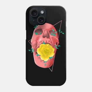 Skull and Rose Phone Case