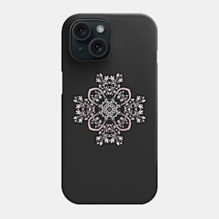 Pink rose gold mandala Phone Case