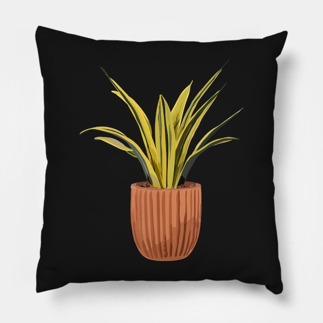 Dracaena plant | snake plant Pillow by gronly