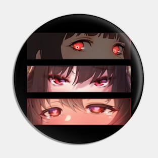 Lewd Eyes Red Bundle Pin