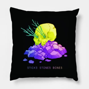 Sticks Stones Bones Pillow