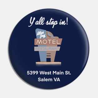 Blue Jay motel Pin