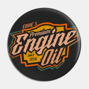 Premium vintage engine oil label brand retro Pin