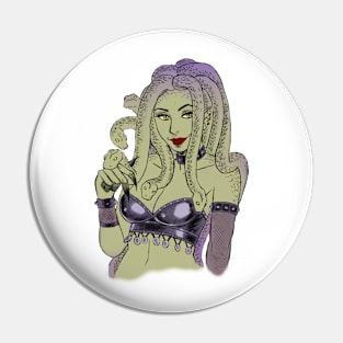 Smiling Medusa Pin