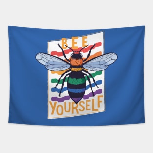 Bee Yourself | Fun Pride Bee Tapestry