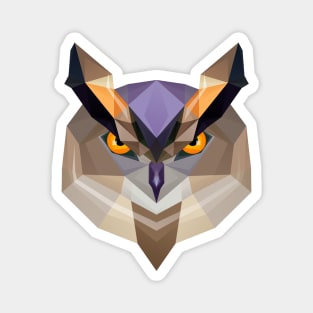 Low Poly Owl Magnet