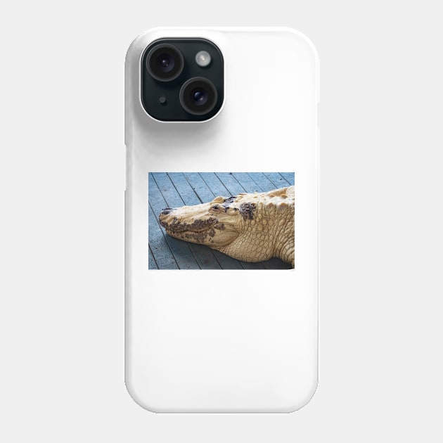 Big Albino Alligator Phone Case by KensLensDesigns