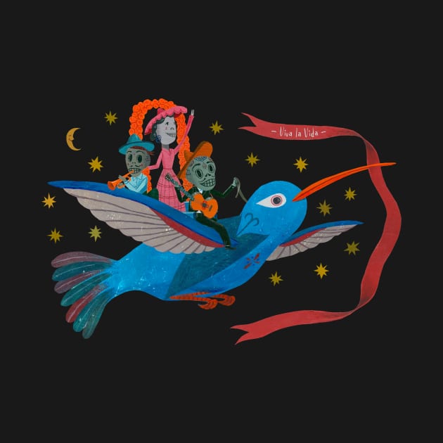 Dia de Muertos Bird (ver.1) by John Parra Art