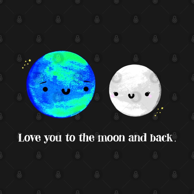 Love You to the Moon and Back by staceyromanart