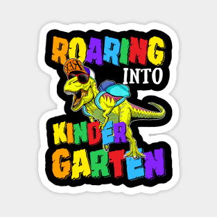 Roaring Into Kindergarten Dinosaur Back To School Magnet