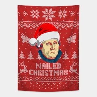 Martin Luther Nailed Christmas Tapestry