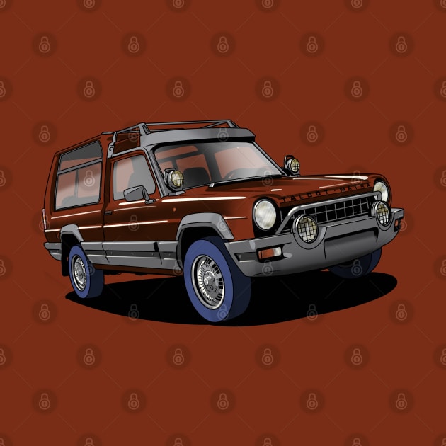 Brown Matra Rancho Car by Webazoot