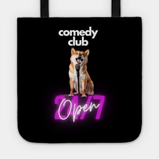 Comedy Club Shiba Inu Meme Dark Tote