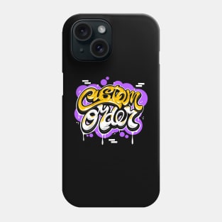 Custom Order Typography Lettering Phone Case