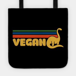 Retro Vegan Dino Tote