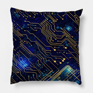 Circuit Board design illustration Pillow