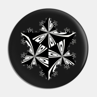 Koch Curve Snowflake pattern Pin