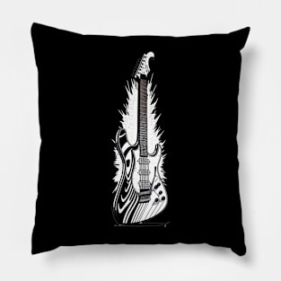 Retro Guitar Gift Guitarist Rock Concert Festival Guitar Pillow